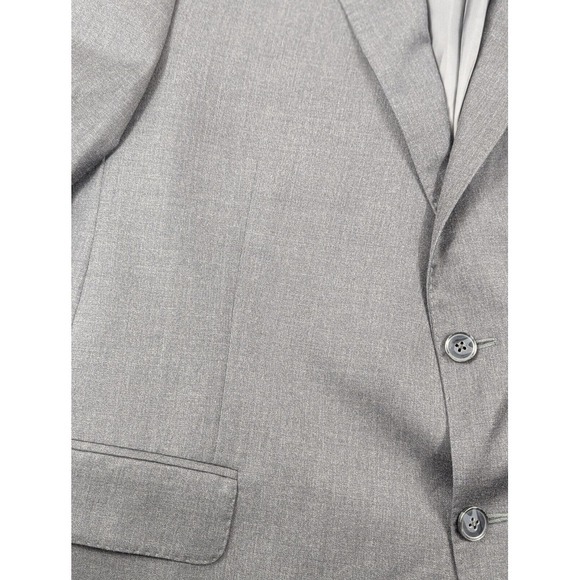 Peter Millar Gray Wool Blazer Size 48R Sport Coat Jacket Mens 2‎ Button - Picture 7 of 16
